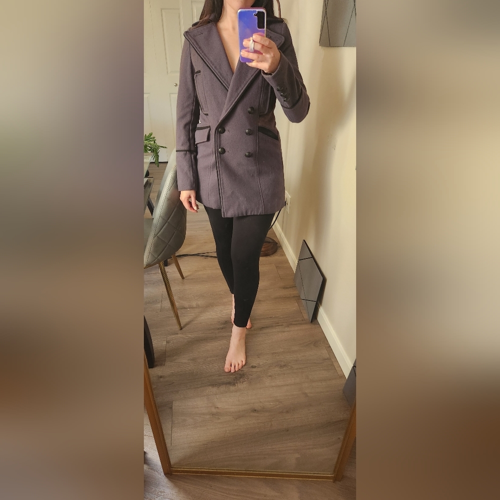 Victoria's‎ Secret Black Wool Pea Coat size 0
